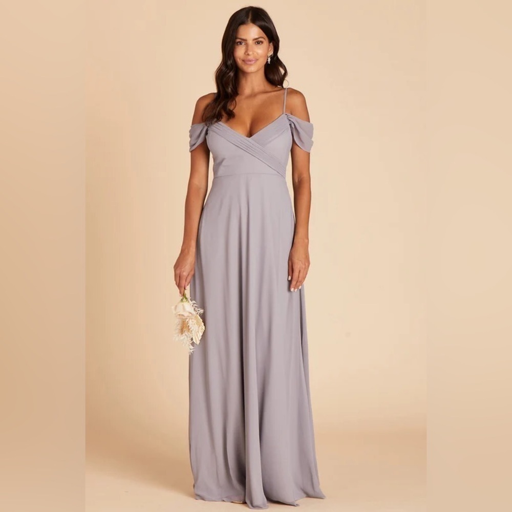 NWT Birdy Grey Spence Convertible Dress in Chiffon Silver